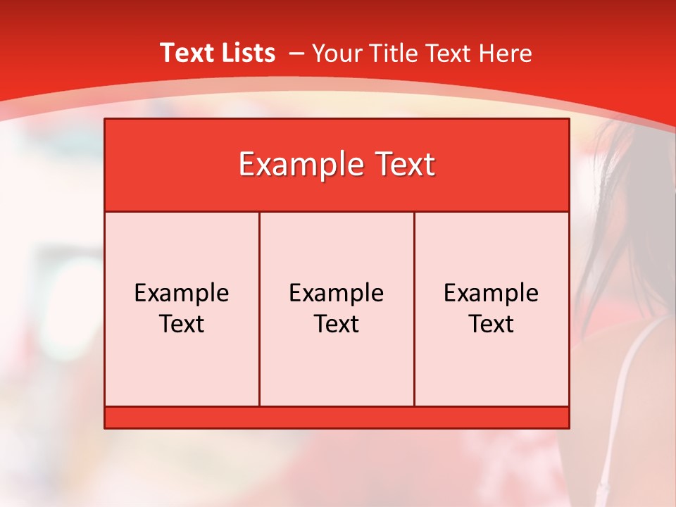 A Woman In A White Top Is Smiling PowerPoint Template
