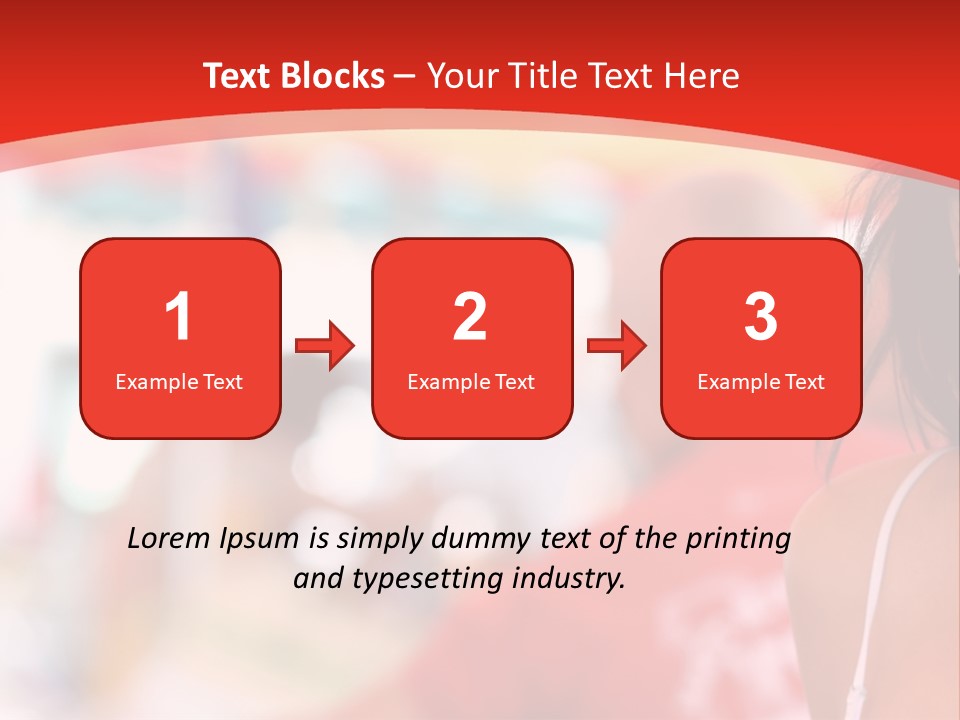 A Woman In A White Top Is Smiling PowerPoint Template