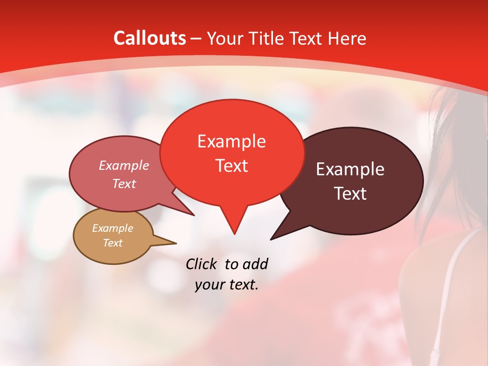 A Woman In A White Top Is Smiling PowerPoint Template