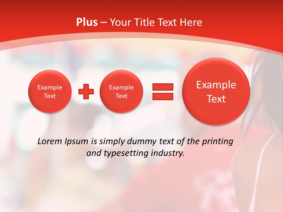 A Woman In A White Top Is Smiling PowerPoint Template