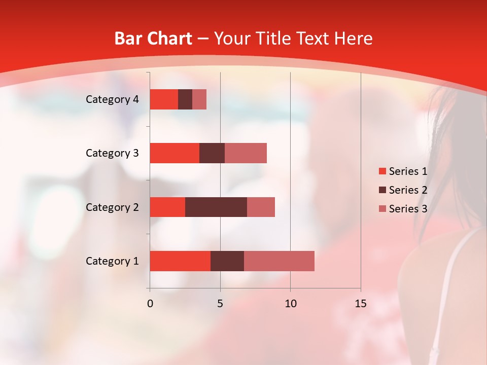 A Woman In A White Top Is Smiling PowerPoint Template