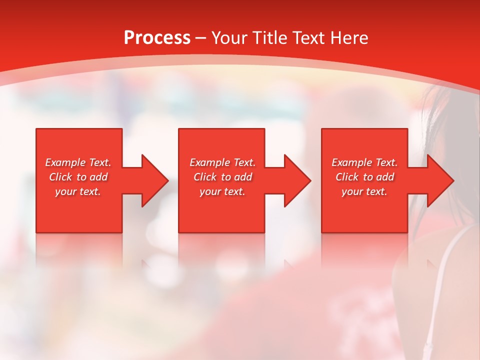 A Woman In A White Top Is Smiling PowerPoint Template