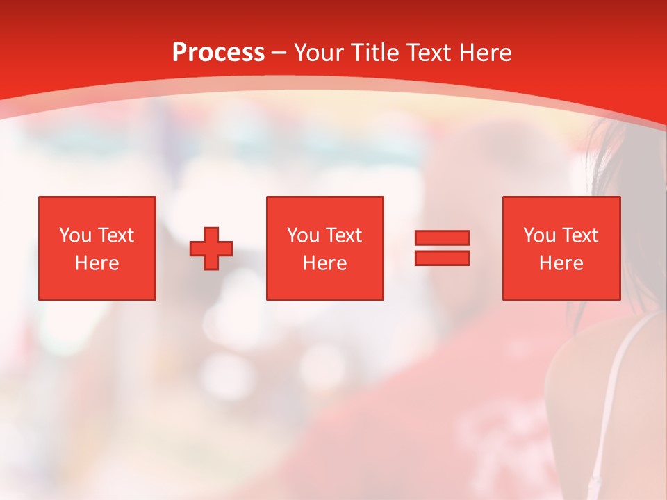 A Woman In A White Top Is Smiling PowerPoint Template