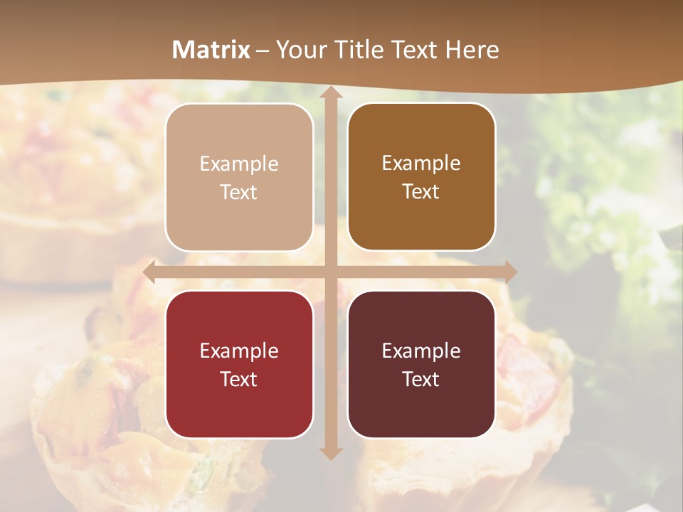 Vertical Vegetarian Food Mini Pie PowerPoint Template