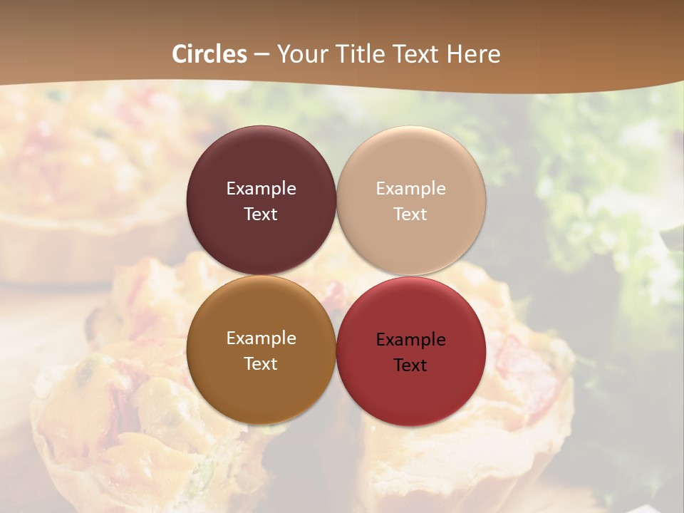 Vertical Vegetarian Food Mini Pie PowerPoint Template
