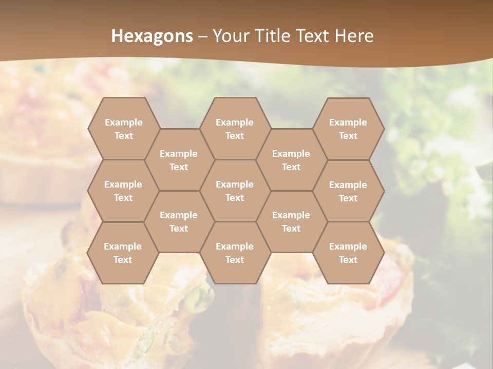 Vertical Vegetarian Food Mini Pie PowerPoint Template