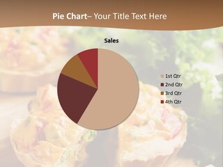 Vertical Vegetarian Food Mini Pie PowerPoint Template