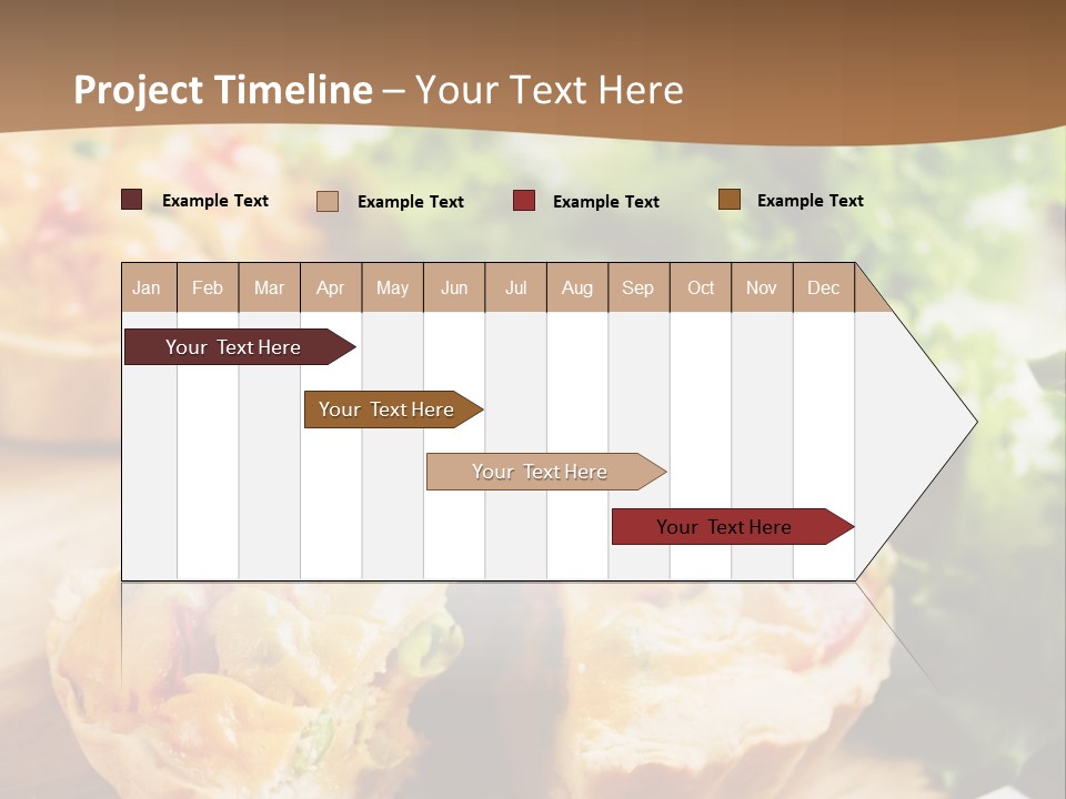 Vertical Vegetarian Food Mini Pie PowerPoint Template