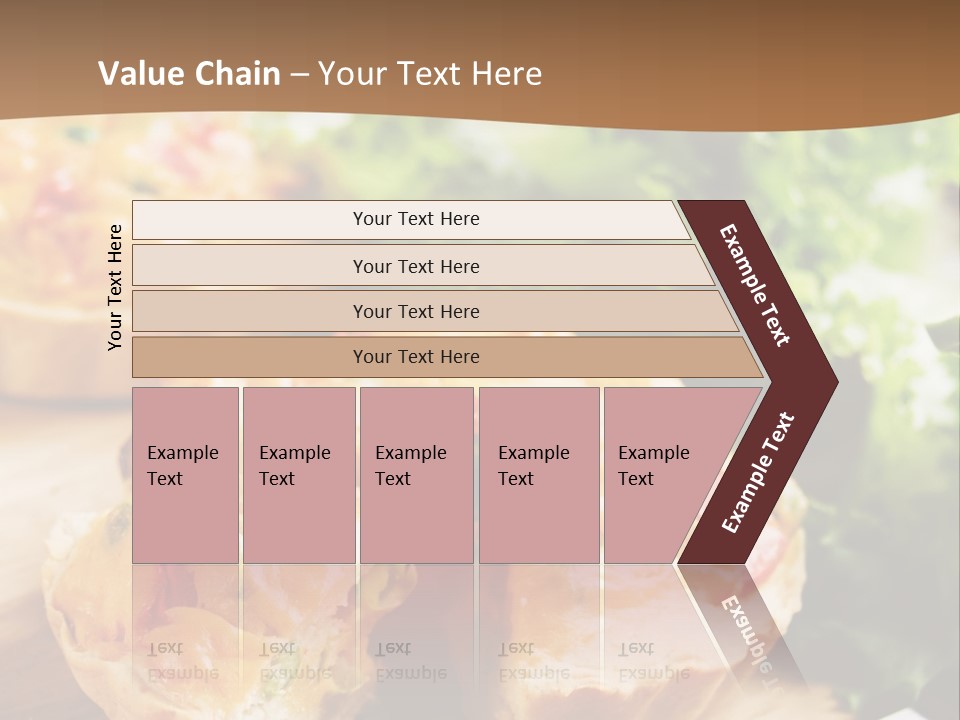 Vertical Vegetarian Food Mini Pie PowerPoint Template