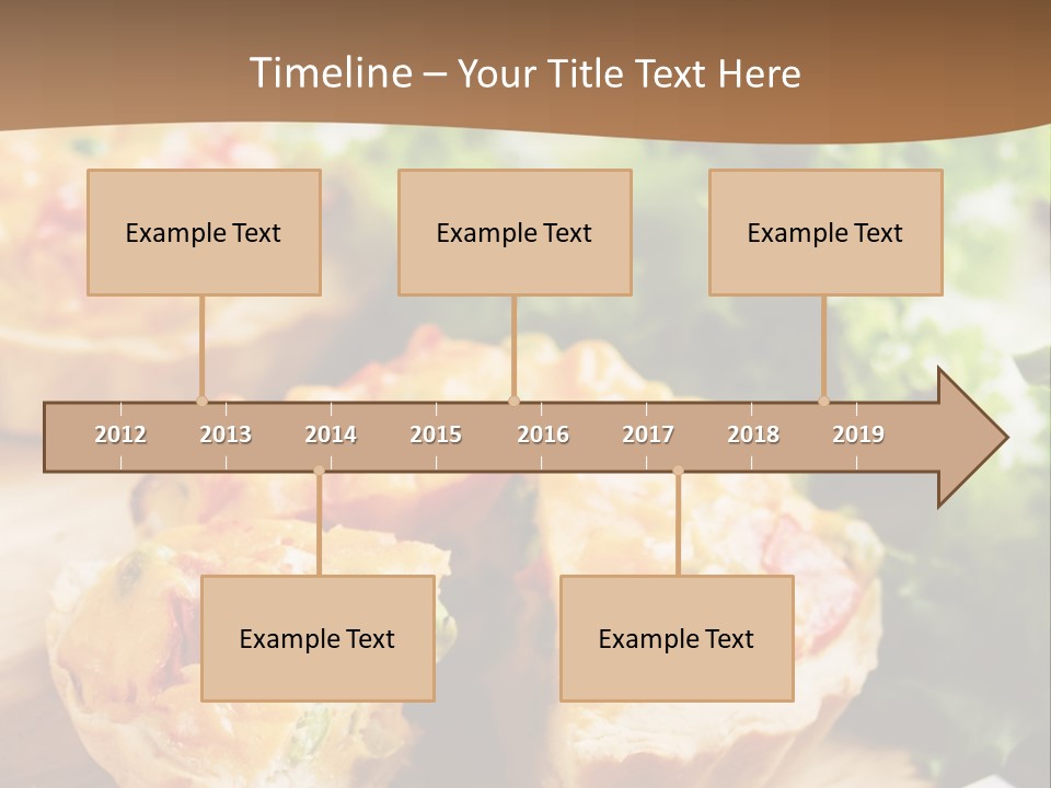 Vertical Vegetarian Food Mini Pie PowerPoint Template