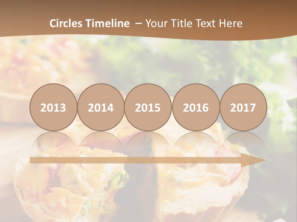 Vertical Vegetarian Food Mini Pie PowerPoint Template