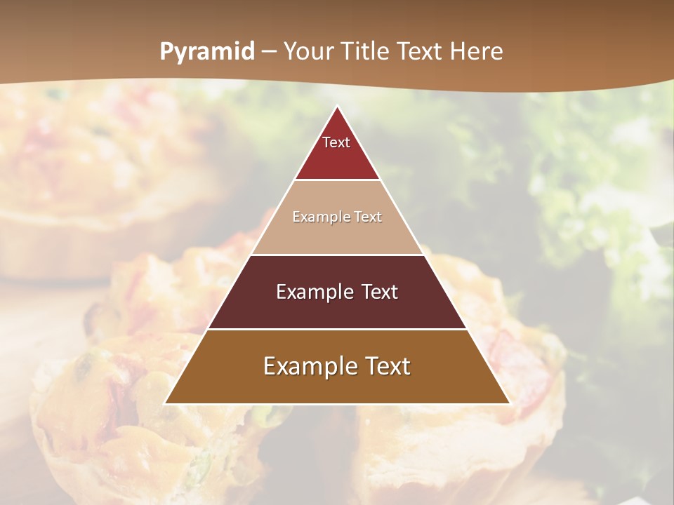 Vertical Vegetarian Food Mini Pie PowerPoint Template