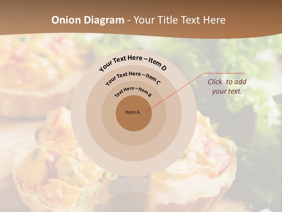 Vertical Vegetarian Food Mini Pie PowerPoint Template