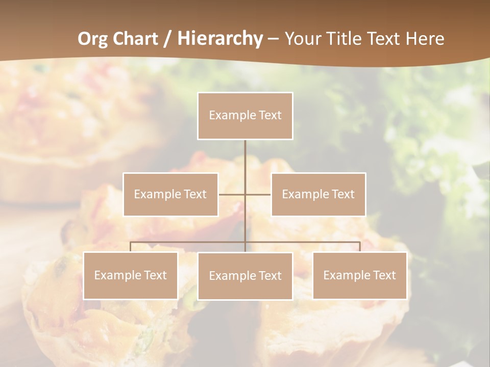 Vertical Vegetarian Food Mini Pie PowerPoint Template