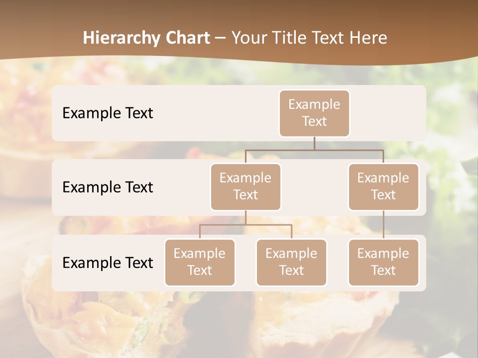 Vertical Vegetarian Food Mini Pie PowerPoint Template
