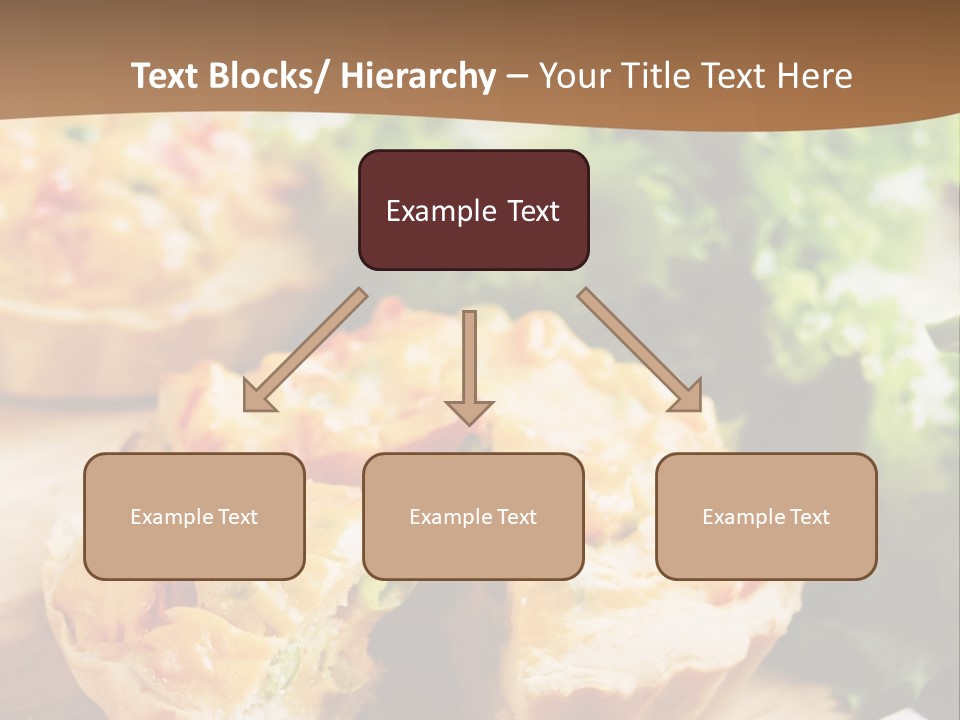 Vertical Vegetarian Food Mini Pie PowerPoint Template