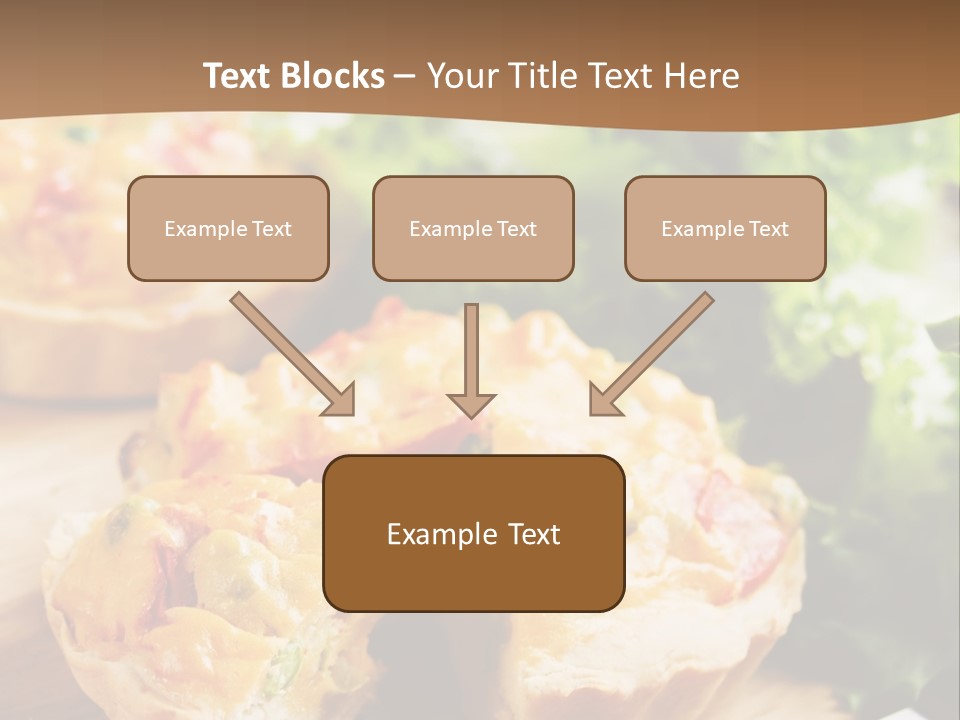Vertical Vegetarian Food Mini Pie PowerPoint Template