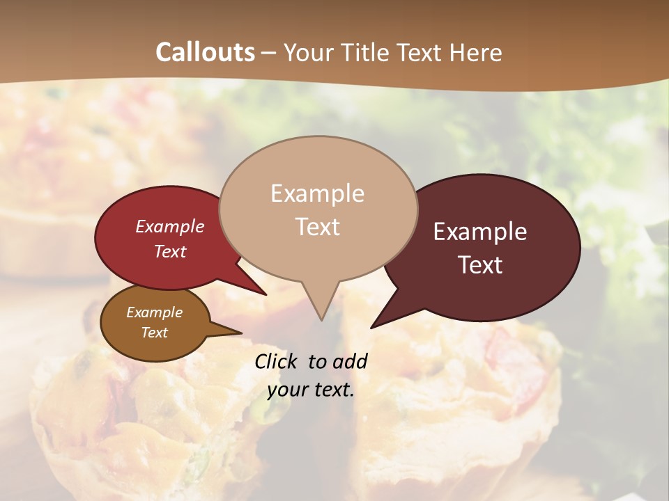 Vertical Vegetarian Food Mini Pie PowerPoint Template