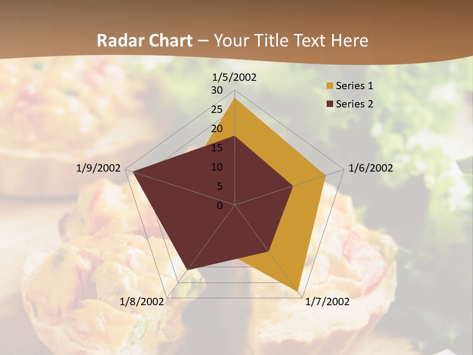 Vertical Vegetarian Food Mini Pie PowerPoint Template