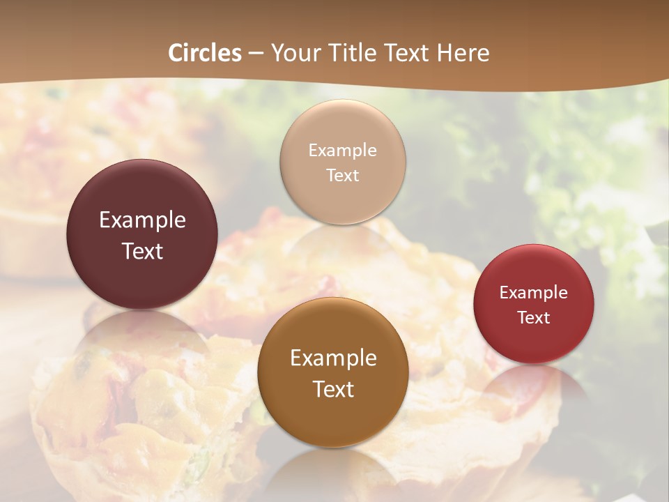 Vertical Vegetarian Food Mini Pie PowerPoint Template