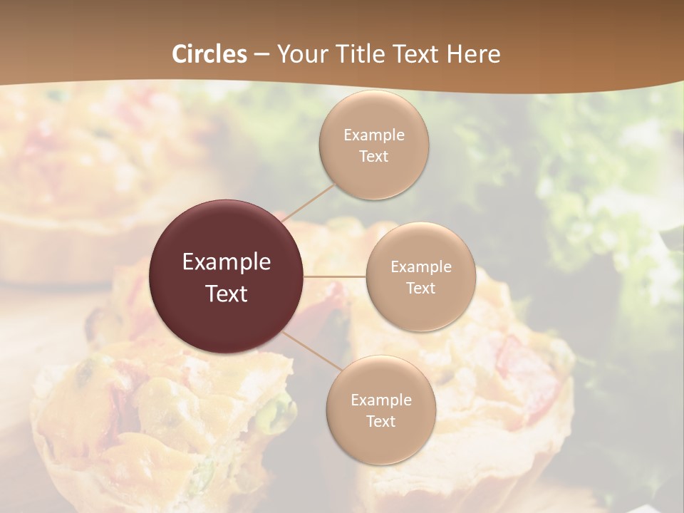 Vertical Vegetarian Food Mini Pie PowerPoint Template