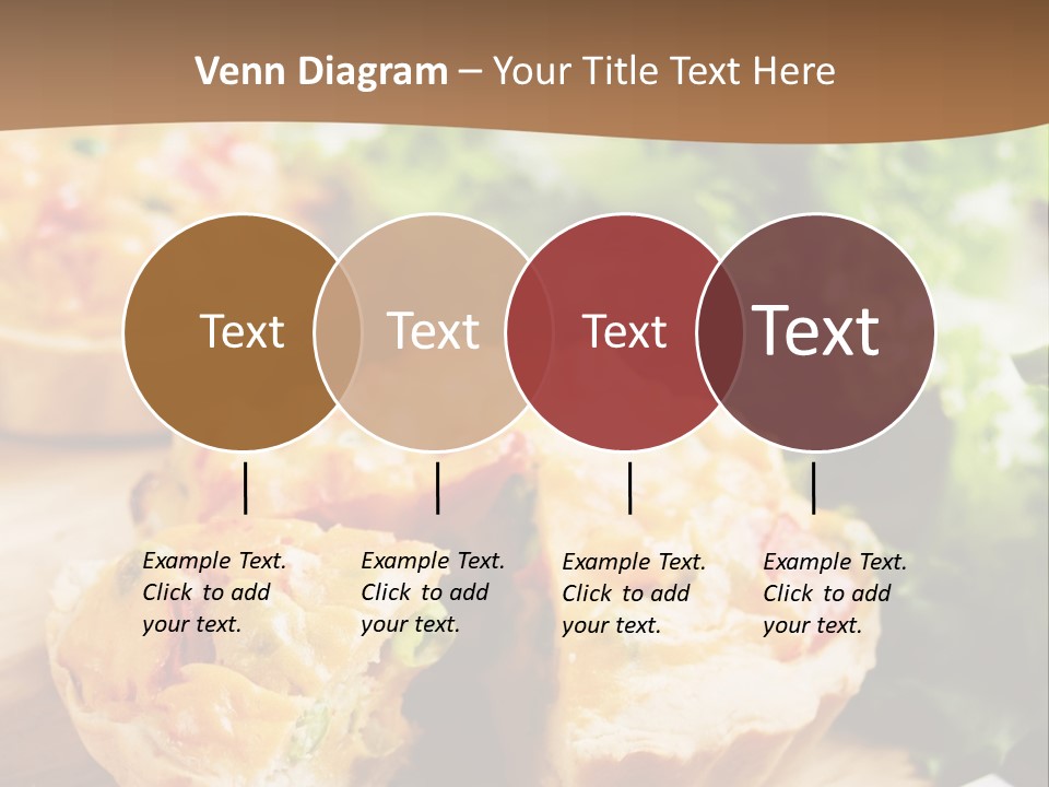 Vertical Vegetarian Food Mini Pie PowerPoint Template