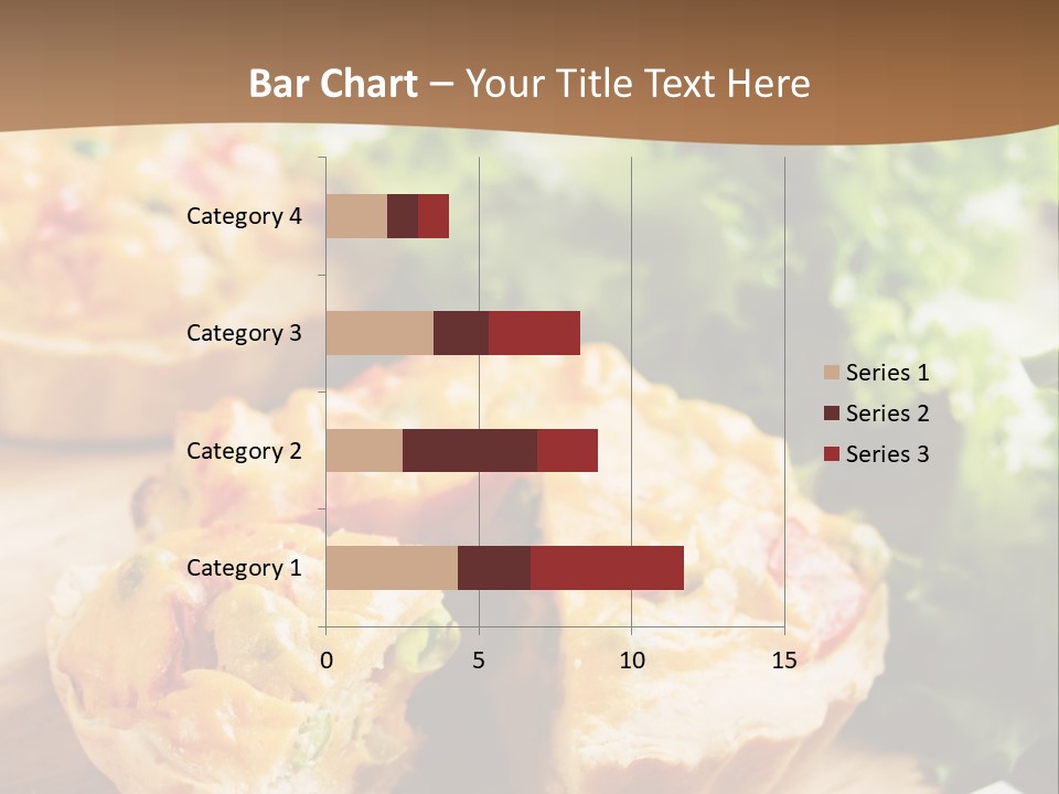 Vertical Vegetarian Food Mini Pie PowerPoint Template
