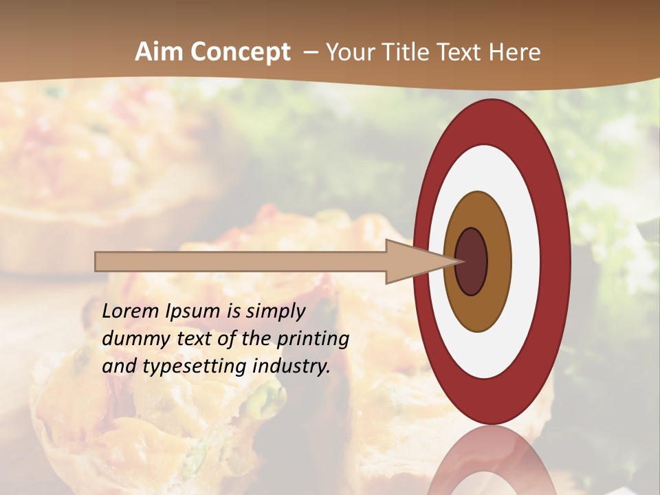 Vertical Vegetarian Food Mini Pie PowerPoint Template
