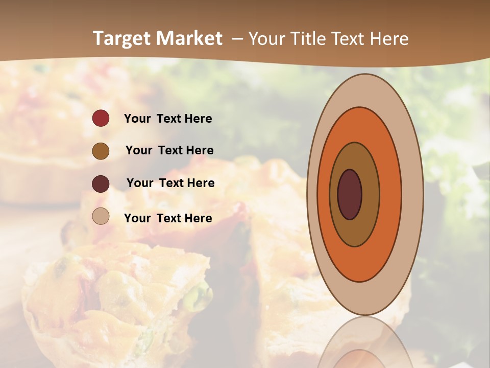Vertical Vegetarian Food Mini Pie PowerPoint Template