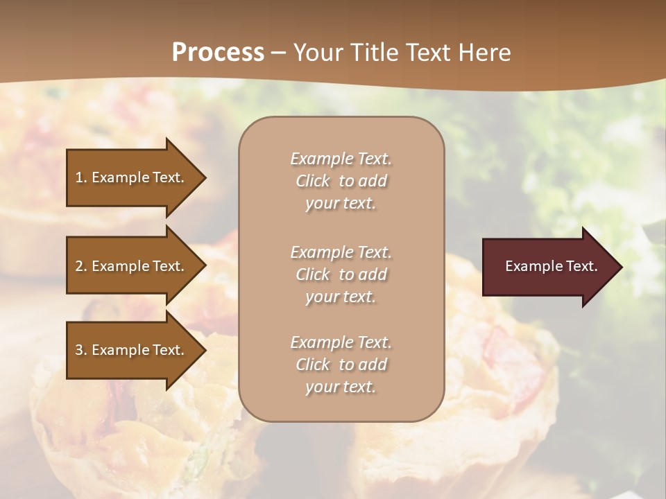 Vertical Vegetarian Food Mini Pie PowerPoint Template