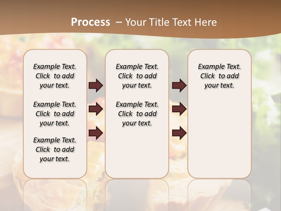 Vertical Vegetarian Food Mini Pie PowerPoint Template