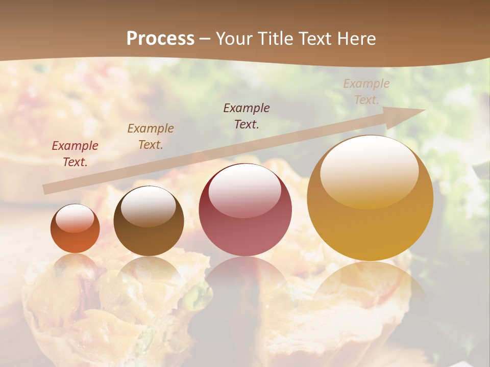 Vertical Vegetarian Food Mini Pie PowerPoint Template