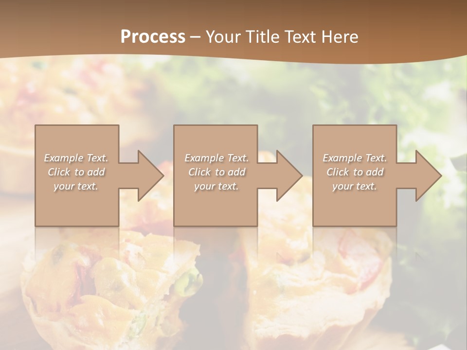 Vertical Vegetarian Food Mini Pie PowerPoint Template