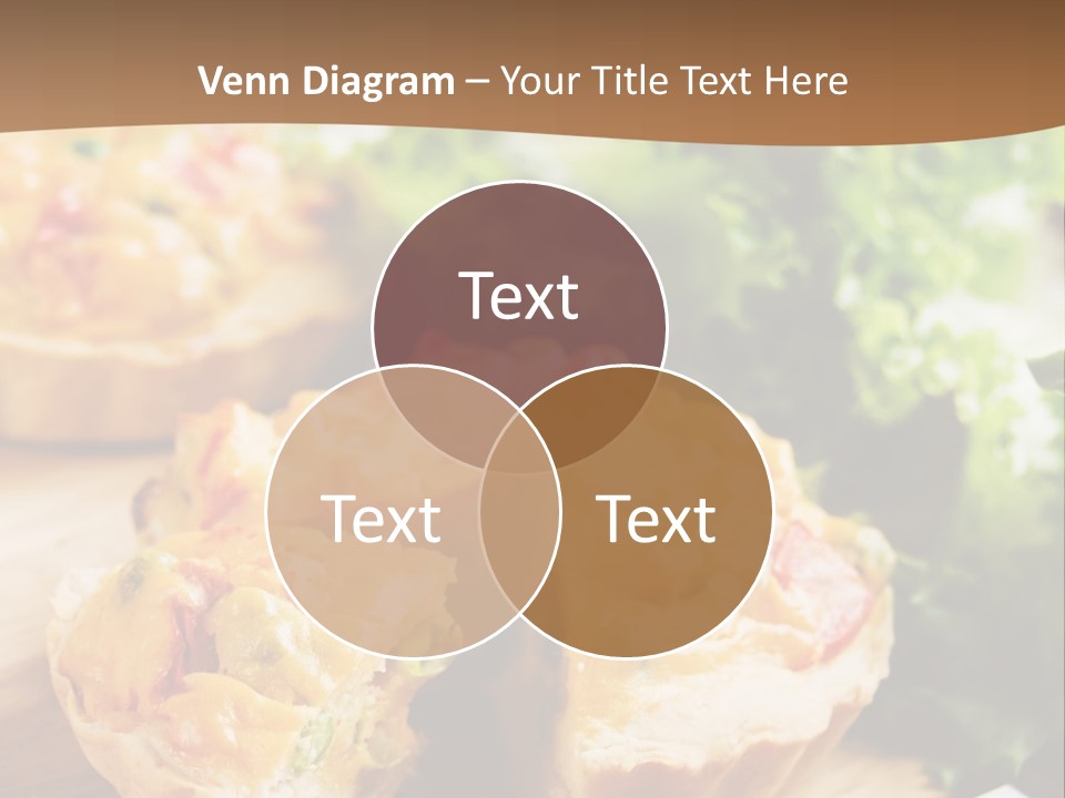 Vertical Vegetarian Food Mini Pie PowerPoint Template