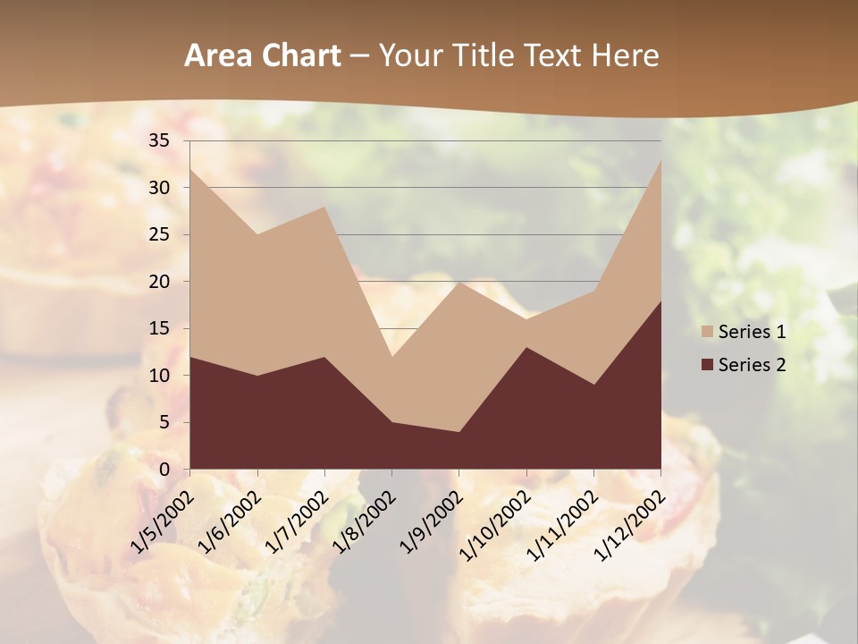 Vertical Vegetarian Food Mini Pie PowerPoint Template