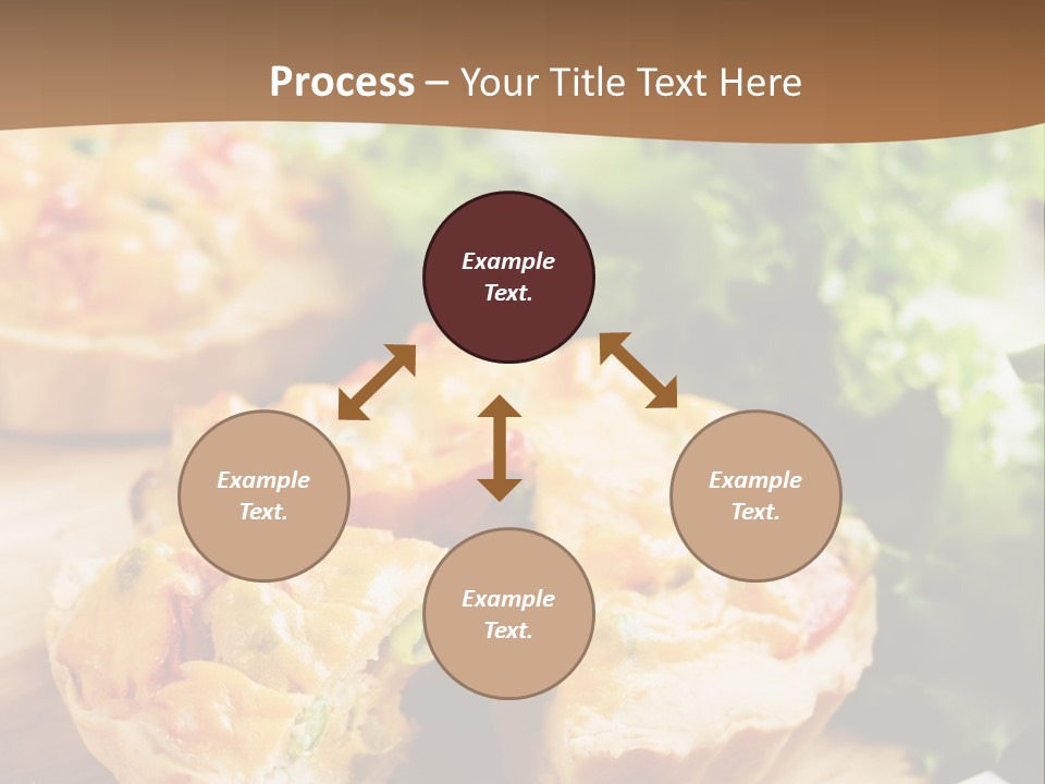 Vertical Vegetarian Food Mini Pie PowerPoint Template