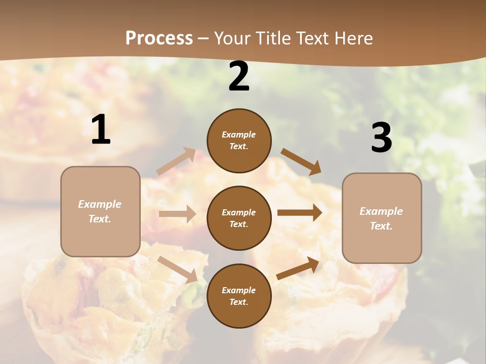 Vertical Vegetarian Food Mini Pie PowerPoint Template