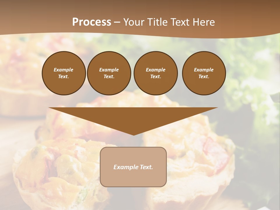 Vertical Vegetarian Food Mini Pie PowerPoint Template