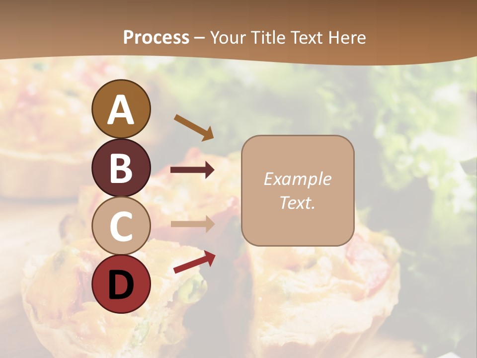 Vertical Vegetarian Food Mini Pie PowerPoint Template