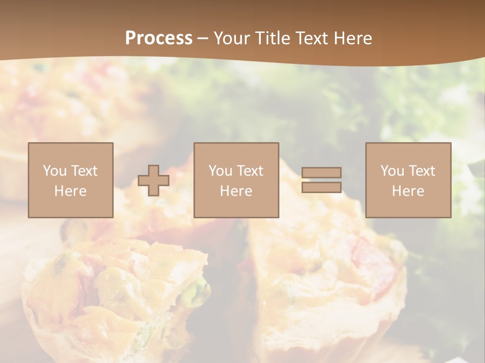 Vertical Vegetarian Food Mini Pie PowerPoint Template