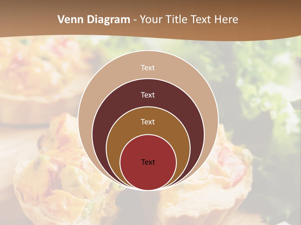 Vertical Vegetarian Food Mini Pie PowerPoint Template