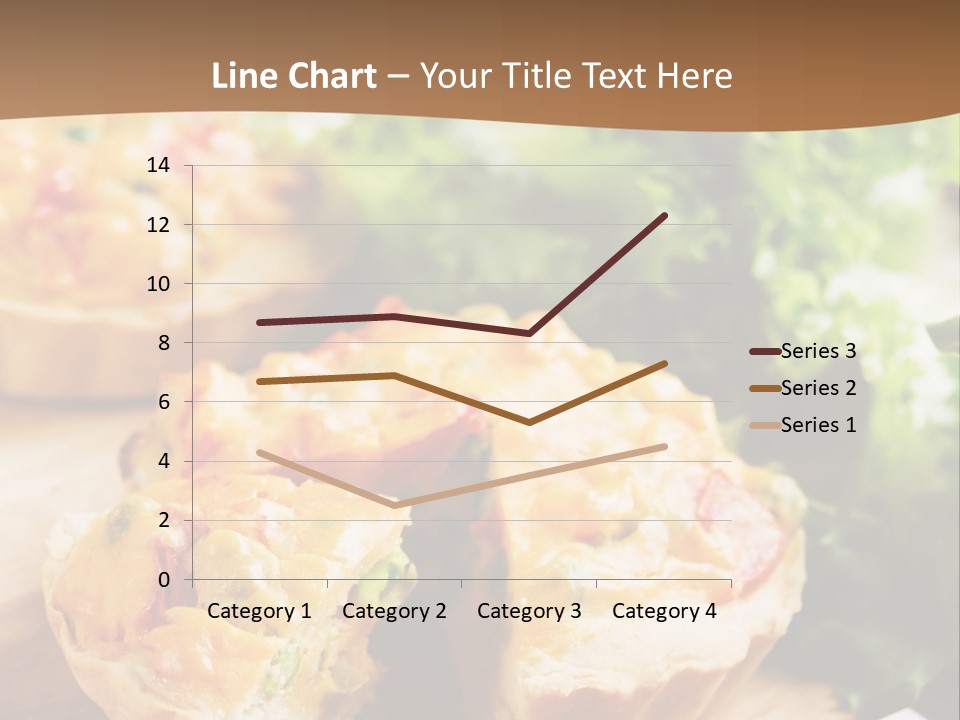 Vertical Vegetarian Food Mini Pie PowerPoint Template