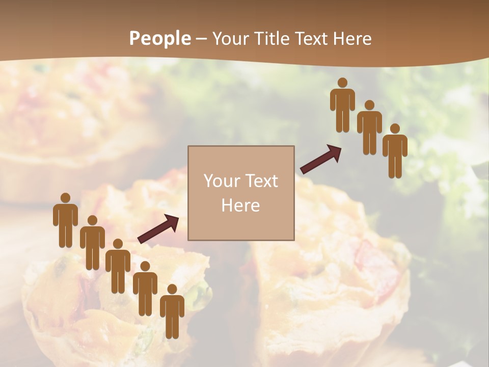 Vertical Vegetarian Food Mini Pie PowerPoint Template