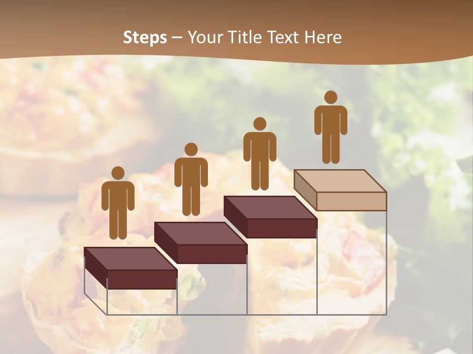 Vertical Vegetarian Food Mini Pie PowerPoint Template
