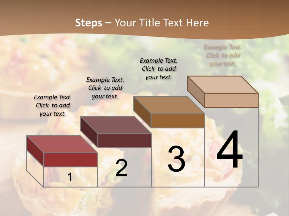 Vertical Vegetarian Food Mini Pie PowerPoint Template