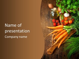 Natural Knife Ripe PowerPoint Template
