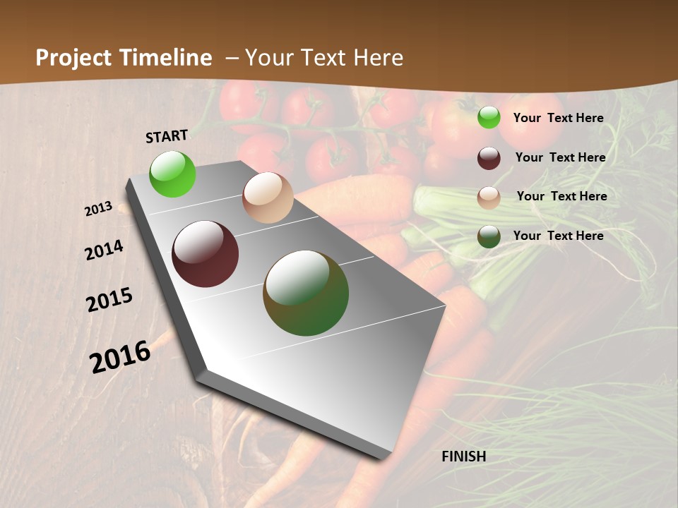 Natural Knife Ripe PowerPoint Template