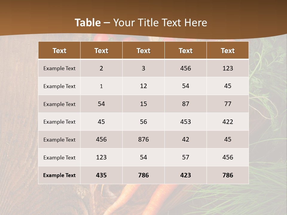 Natural Knife Ripe PowerPoint Template