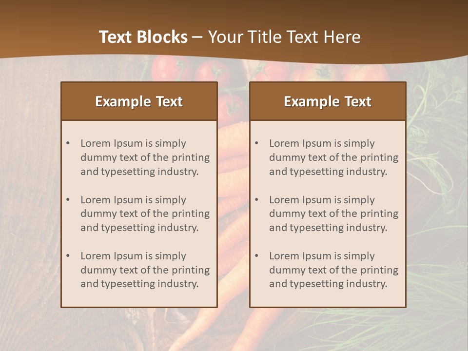 Natural Knife Ripe PowerPoint Template