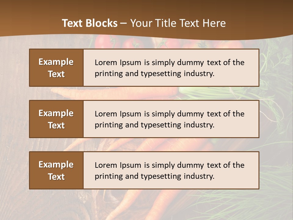 Natural Knife Ripe PowerPoint Template